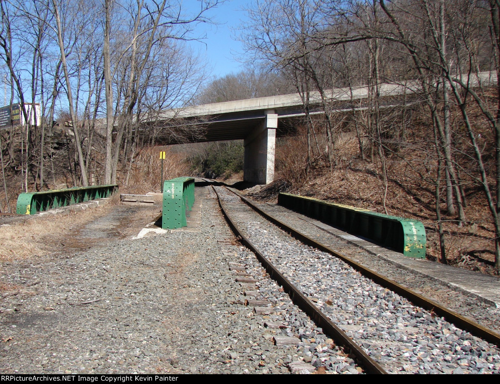 Looking north